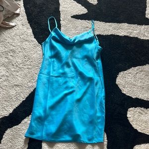 NWT blue urban outfitters silk mini dress